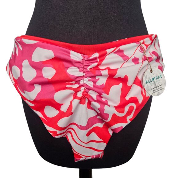 ALCATRAZ Swimwear Monarca Bikini Ruffles Size 38 Top Size Large Bottom - Picture 6 of 9